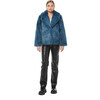 Women's Milly Faux Fur Jacket, Stone Blue - Coats - 2