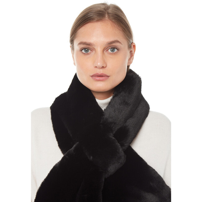 Women's Luna Scarf, Noir - Scarves - 3