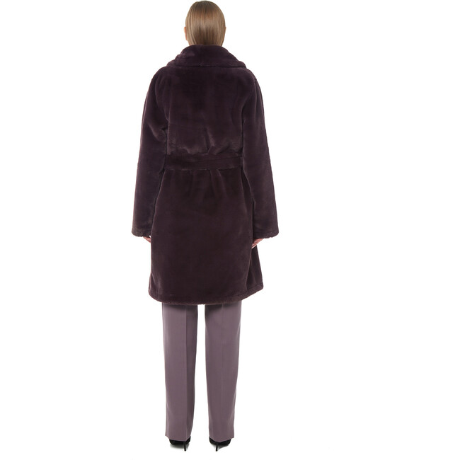 Women's Bree Faux Fur Jacket, Tobacco - Coats - 4