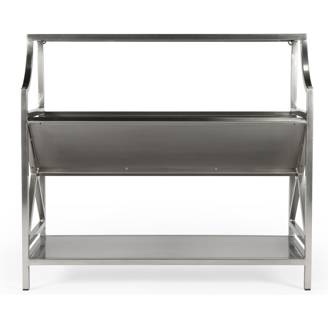 Keats Library Bookcase, Silver - Bookcases - 4