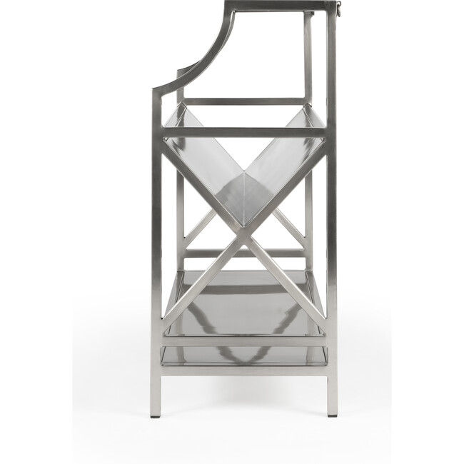 Keats Library Bookcase, Silver - Bookcases - 5