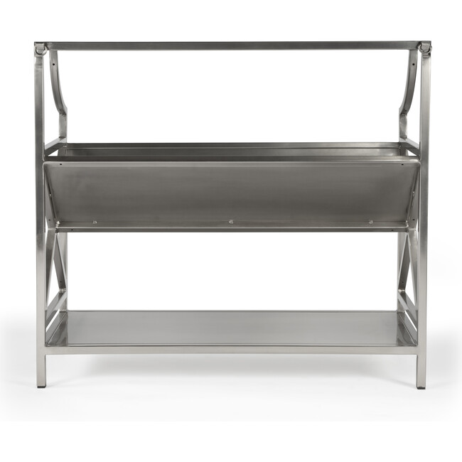 Keats Library Bookcase, Silver - Bookcases - 6