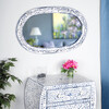 Trubadur Bone Inlay Mirror, Blue/White - Mirrors - 2