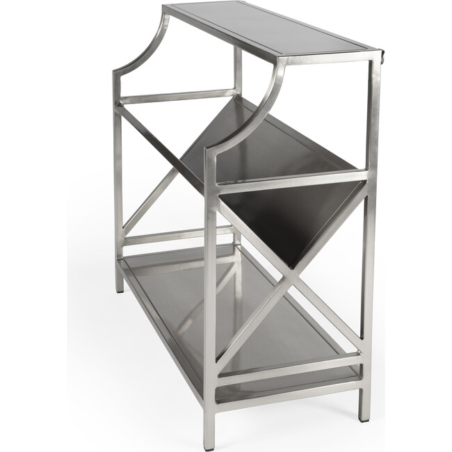 Keats Library Bookcase, Silver - Bookcases - 7