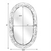 Trubadur Bone Inlay Mirror, Blue/White - Mirrors - 6