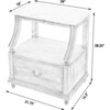 Danielle Marble Nightstand, White - Nightstands - 11