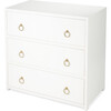 Lark 3-Drawer Chest, White - Dressers - 1 - thumbnail