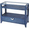Amelle Raffia Console Table, Blue - Accent Tables - 1 - thumbnail