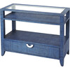Amelle Raffia Console Table, Blue - Accent Tables - 5
