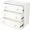 Lark 3-Drawer Chest, White - Dressers - 3