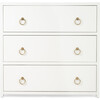 Lark 3-Drawer Chest, White - Dressers - 5