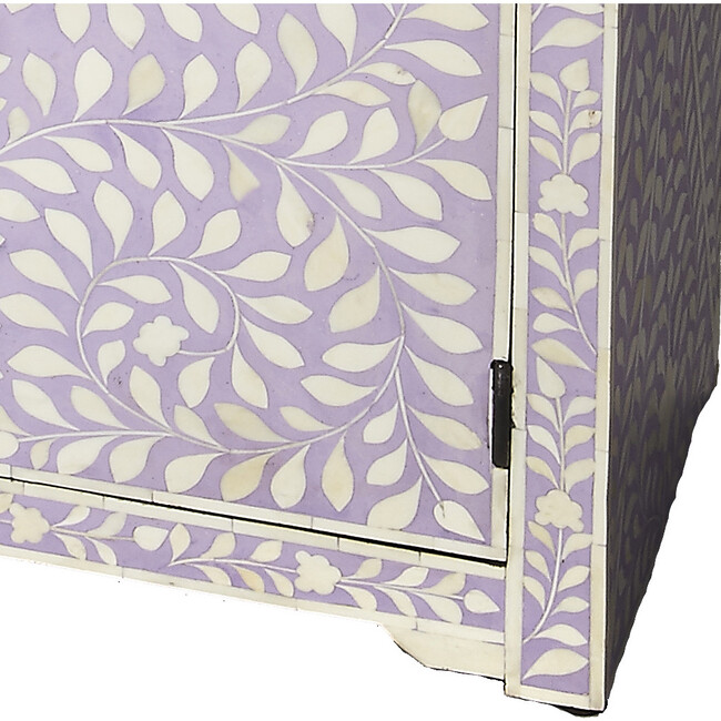 Vivienne Bone Inlay Console Chest, Lavender - Dressers - 3