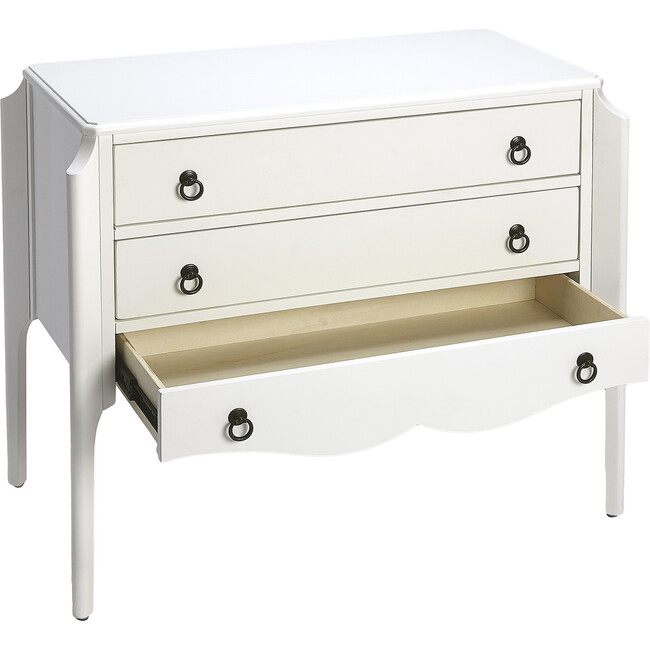 Wilshire Accent Chest, Glossy White - Bookcases - 3