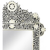 Vivienne Crown Bone Inlay Wall Mirror, Black - Mirrors - 2 - thumbnail
