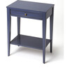 Cobble Hill Accent Table, Navy - Accent Tables - 1 - thumbnail