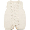 Knitted Romper, Cream - Rompers - 1 - thumbnail
