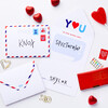 Mini Airmail All-In-One Valentine Card & Envelope - Paper Goods - 2