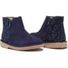 Glitter & Suede Chelsea Boots, Navy - Boots - 2