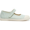 Linen Mary Jane Sneakers, Mint - Mary Janes - 1 - thumbnail