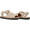 Leather Sandals, Nude Shimmer - Sandals - 1 - thumbnail