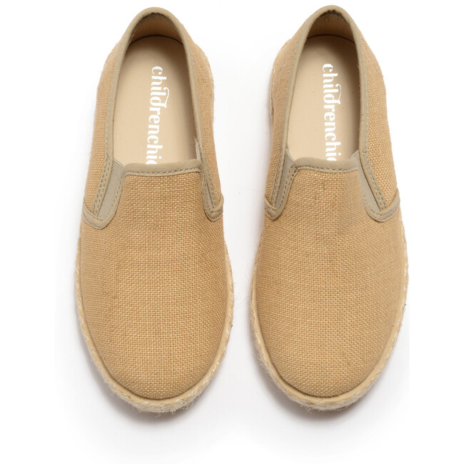 Linen Slip-On Sneakers, Camel - Sneakers - 2