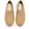 Linen Slip-On Sneakers, Camel - Sneakers - 2