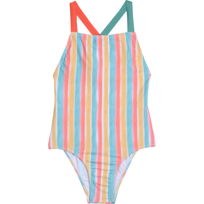 Swimsuit, Candy Stripe - One Pieces - 1