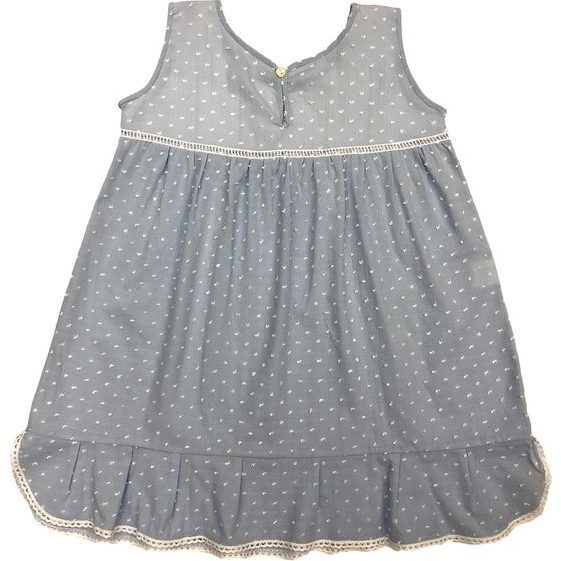 Girl's pale blue plumeti nightie - Pajamas - 2