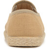 Linen Slip-On Sneakers, Camel - Sneakers - 5