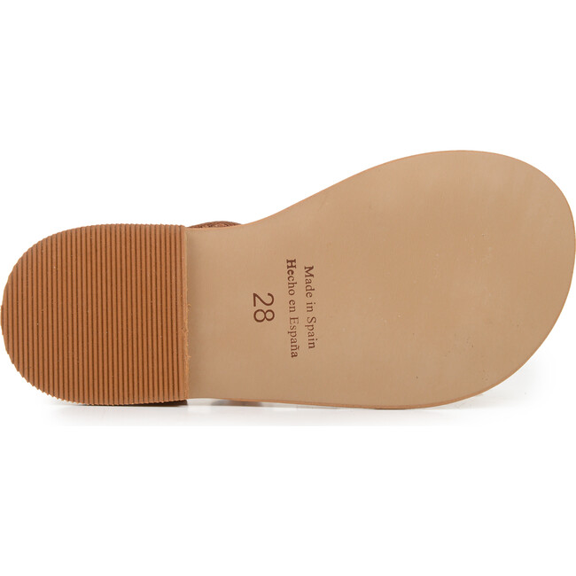 Leather Strappy Sandals, Rose Gold - Sandals - 4