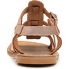 Leather Strappy Sandals, Rose Gold - Sandals - 5