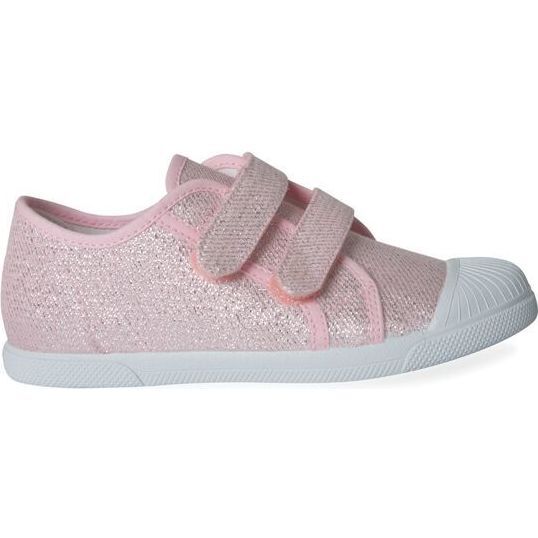 Double Velcro Sneakers, Sparkling Pink - Sneakers - 2