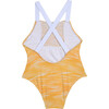 Smocked Swimsuit, Ikat Marigold - One Pieces - 2