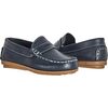 Classic Soft Leather Penny Loafers, Navy - Loafers - 1 - thumbnail