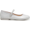 Canvas Mary Janes, Silver - Mary Janes - 1 - thumbnail