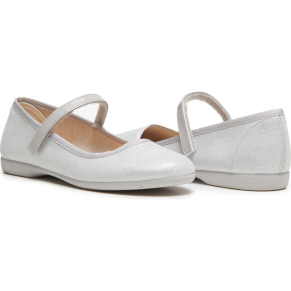 Canvas Mary Janes, Silver - Mary Janes - 3