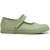 Canvas Mary Jane Captoe Sneakers, Leaf - Mary Janes - 1 - thumbnail