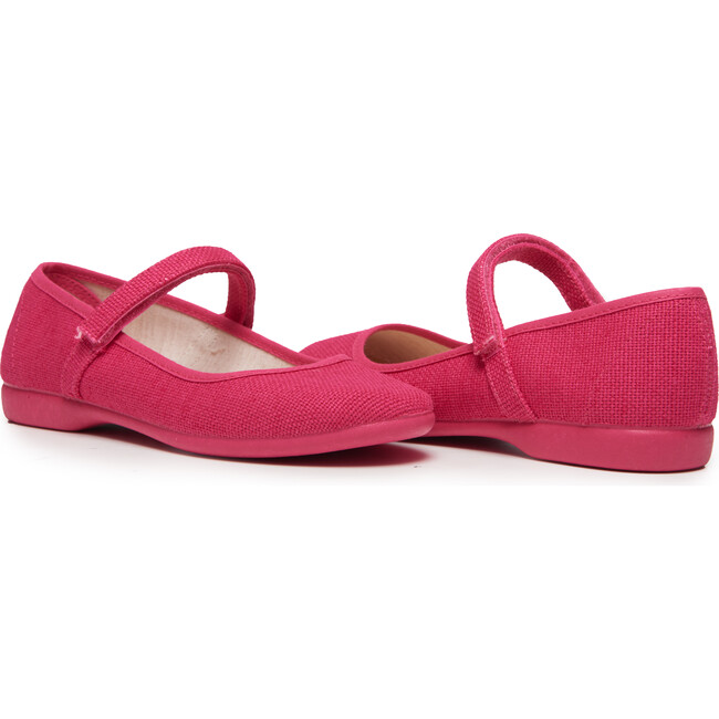 Canvas Mary Janes, Textured Fuschia - Mary Janes - 1