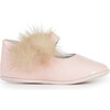 Baby Mary Janes with Pom Poms, Blush Patent - Mary Janes - 2