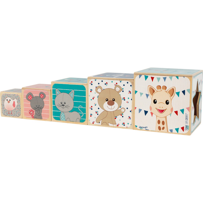 Sophie La Girafe Wooden Pyramid - Stackers - 3