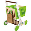 Green Market Wooden Shopping Trolley - Play Food - 2