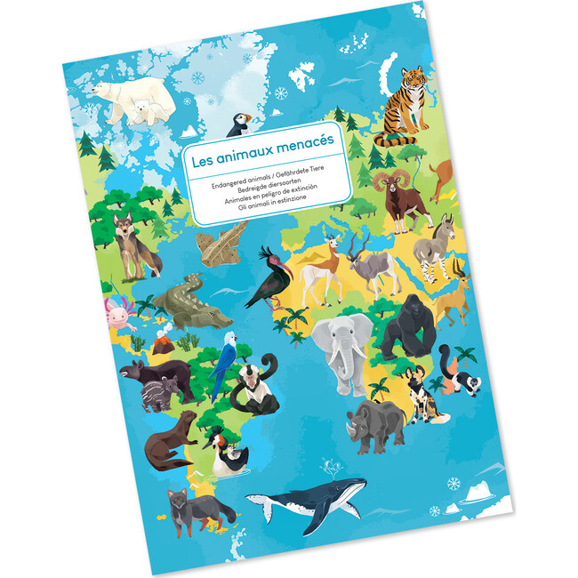 Endangered Animals 200-Piece Educational Puzzle