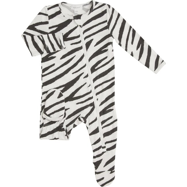 Zebra Footie, Black