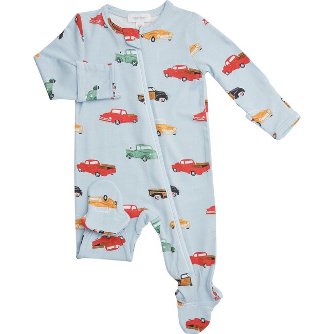 Vintage Truck Footie, Blue