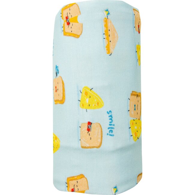Say Cheese Swaddle, Blue - Blankets - 2