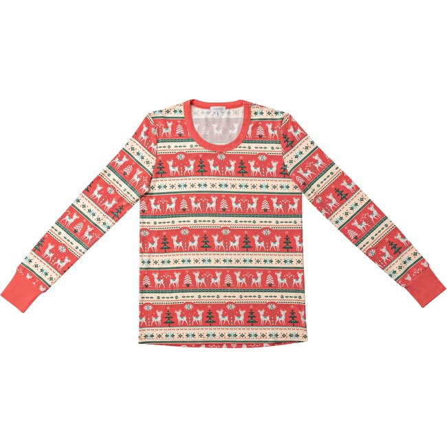 Adult Deer Loungewear, Red - Loungewear - 2