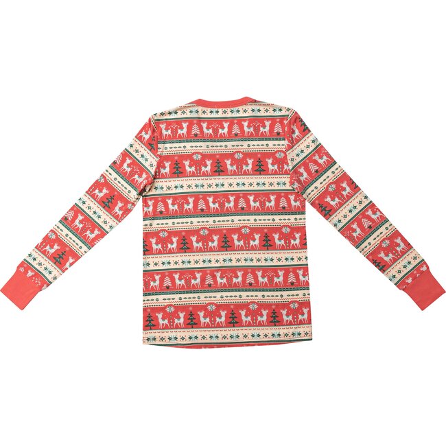 Adult Deer Loungewear, Red - Loungewear - 3