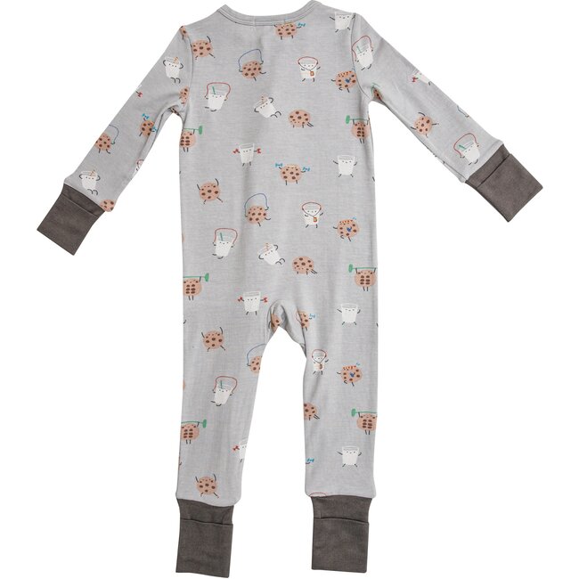 Cookies Romper, Grey - Rompers - 2