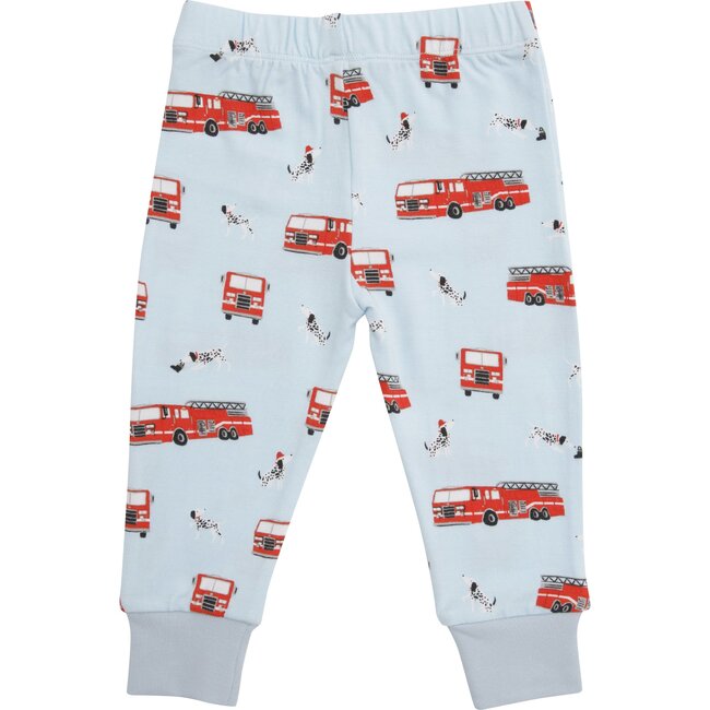 Firetruck Loungewear Set, Blue - Loungewear - 3