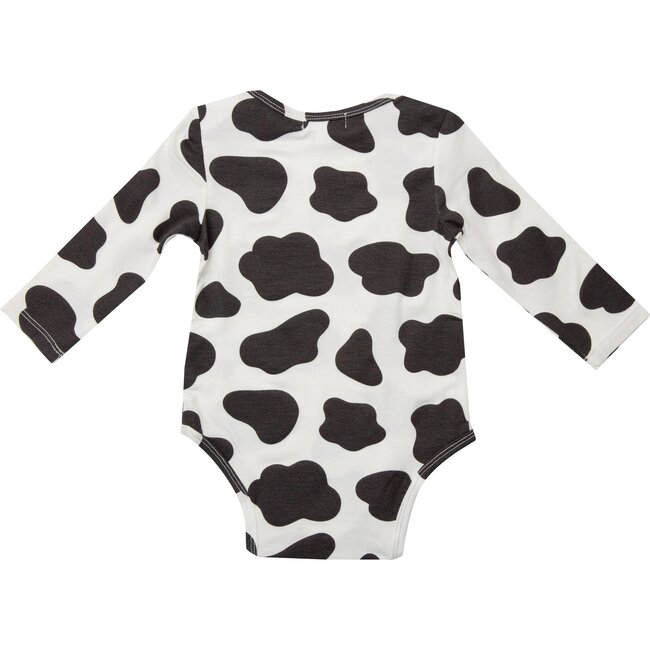 Cow Bodysuit, Black